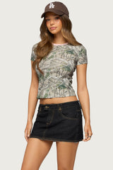 Alaia Contrast Camo T Shirt