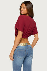 Candela V Neck Crop Top