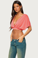 Candela V Neck Crop Top
