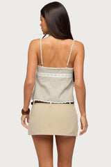 Elodie Lacey Striped Tank Top