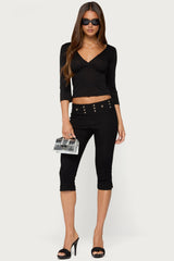 Meeva Grommet Capri Trousers