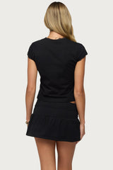 Yelena Lacey Button Up Top