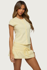 Yelena Lacey Button Up Top