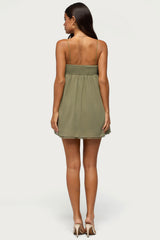 Ariellah Chiffon Babydoll Mini Dress