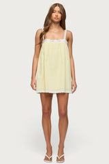 Hipla Contrast Lacey Cotton Dress