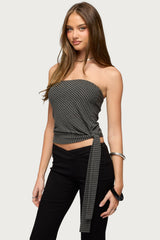 Margotte Striped Strapless Top