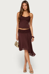 Evia Lacey Backless Halter Top