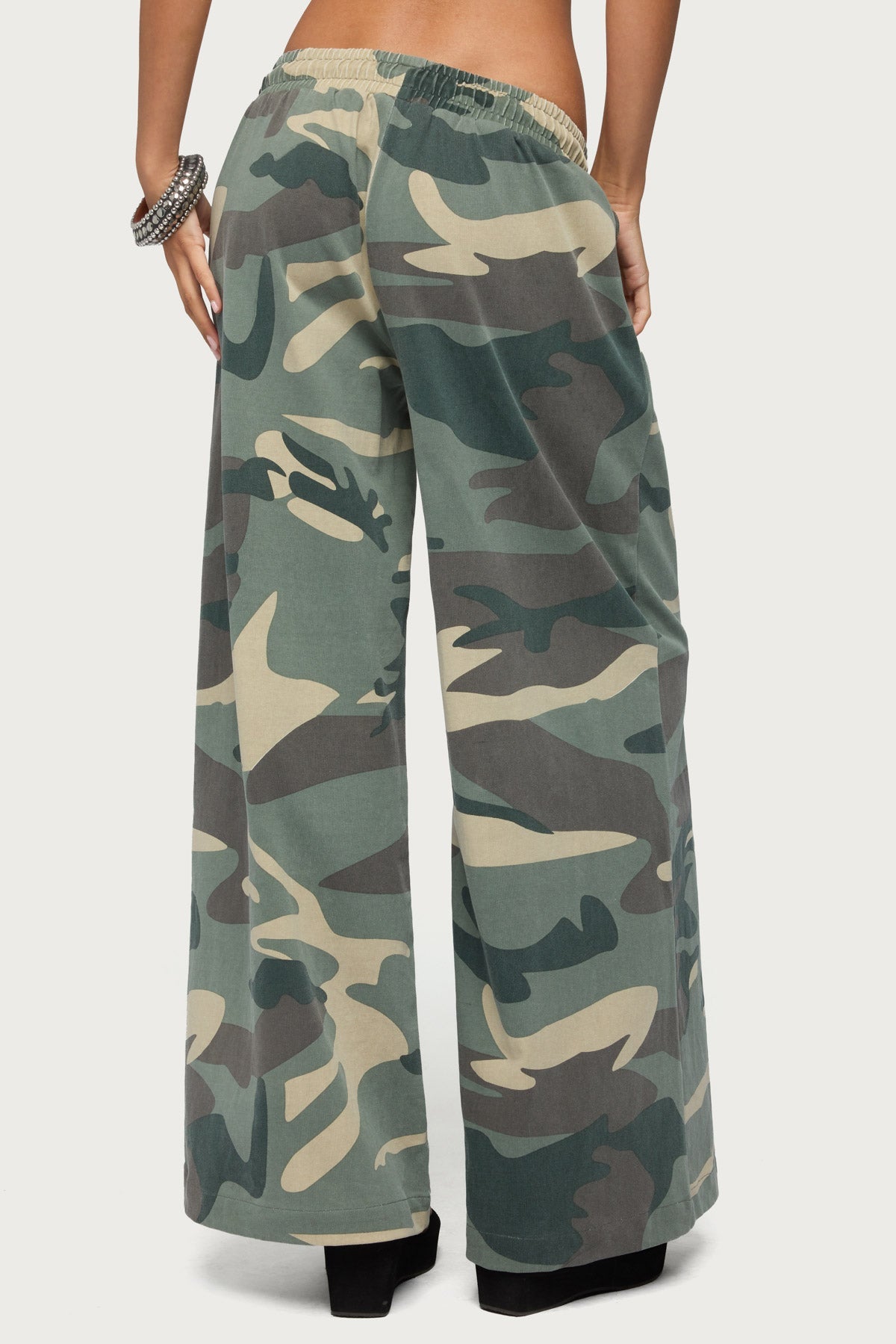 Allen Camo Wide Leg Joggers