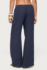 Viktoria Wide Leg Gauze Trousers