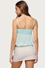 Helena Chiffon Bubble Top