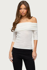 Thais Foldover Backless Top