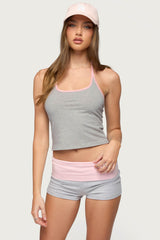 Yurie Contrast Halter Top