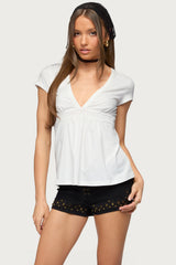 Ilana V Neck Babydoll Top