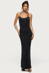 Zhuri Ring Backless Maxi Dress