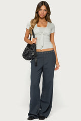 Malka Two Piece Tie Front Top