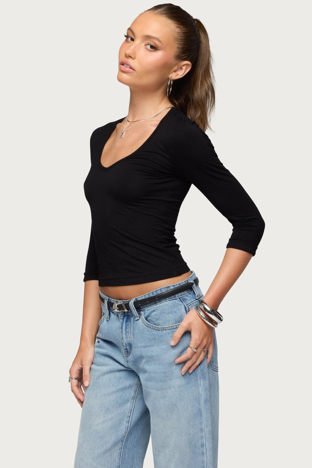 Jamila Quarter Sleeve Top