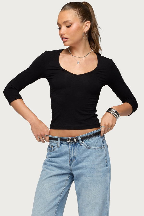 Jamila Quarter Sleeve Top