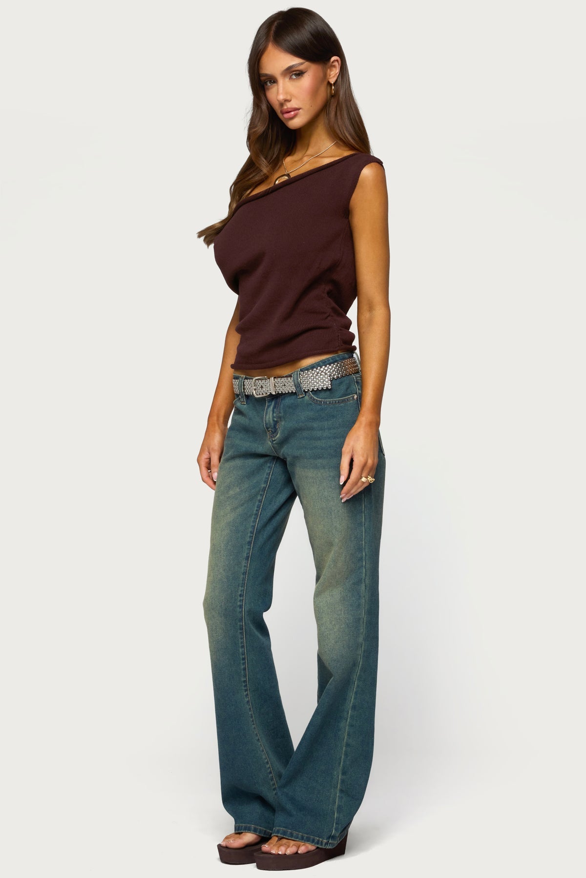 Lauria Off Shoulder Knit Top