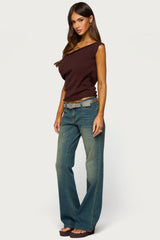 Lauria Off Shoulder Knit Top