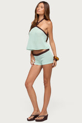 Loli Contrast Waist Knit Shorts