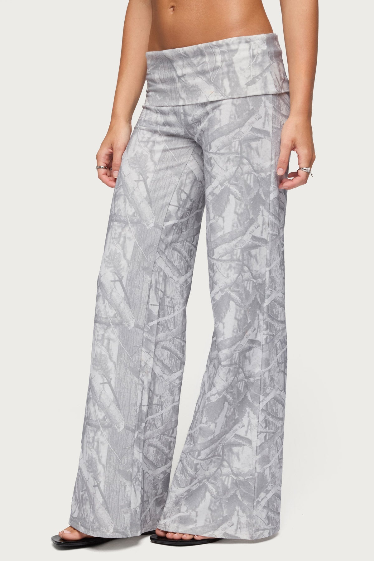 Cammy Wide Leg Foldover Trousers
