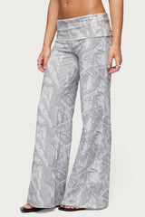 Cammy Wide Leg Foldover Trousers