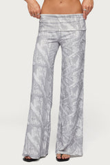 Cammy Wide Leg Foldover Trousers