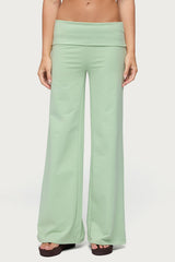 Cammy Wide Leg Foldover Trousers