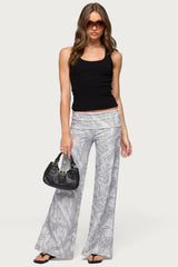 Cammy Wide Leg Foldover Trousers