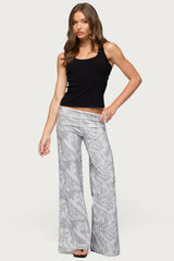Cammy Wide Leg Foldover Trousers