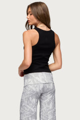 Harlowe Ribbed Racerback Tank Top