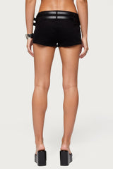 Iza Double Belt  Micro Shorts