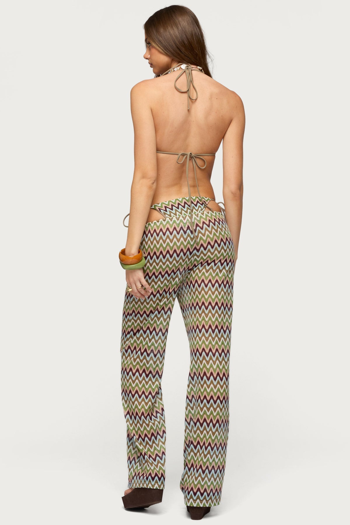 Mindee Zigzag Knitted Trousers