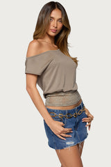 Michy Off Shoulder Lacey Top