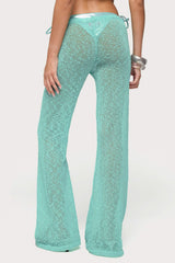 Bena Textured Knit Flared Trousers