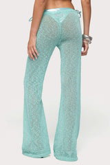 Bena Textured Knit Flared Trousers
