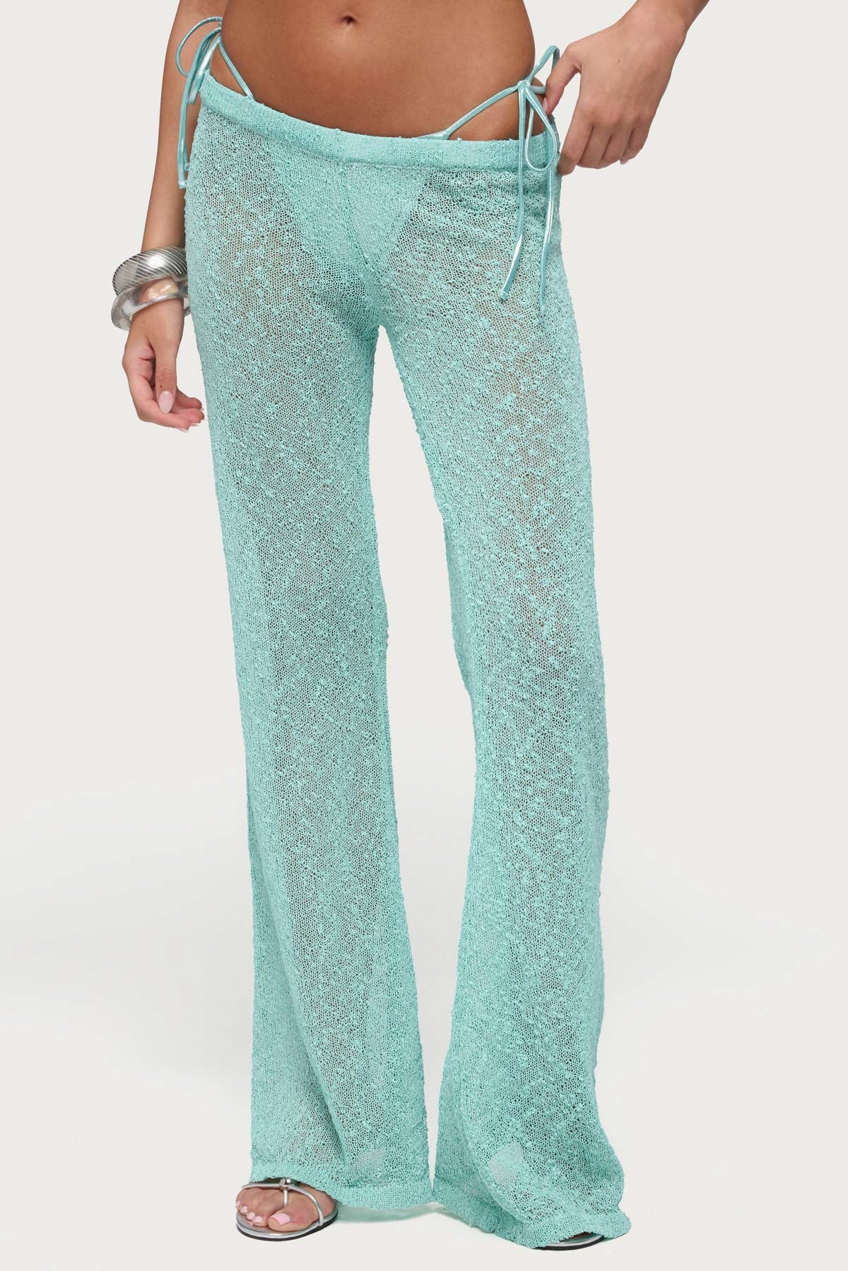 Bena Textured Knit Flared Trousers
