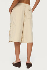 Azul Oversized Cargo Bermuda Shorts