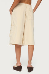 Azul Oversized Cargo Bermuda Shorts