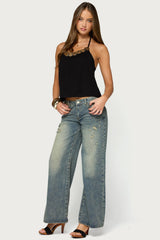 Gale Wood Disc Halter Top