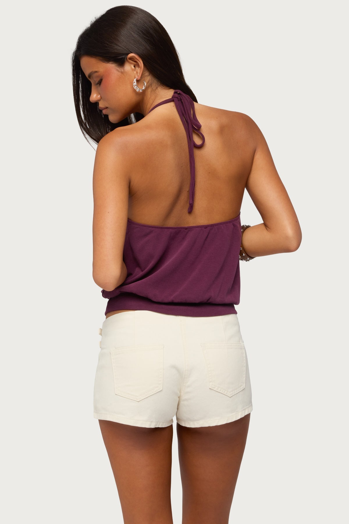 Bondi Cinched Waist Halter Top