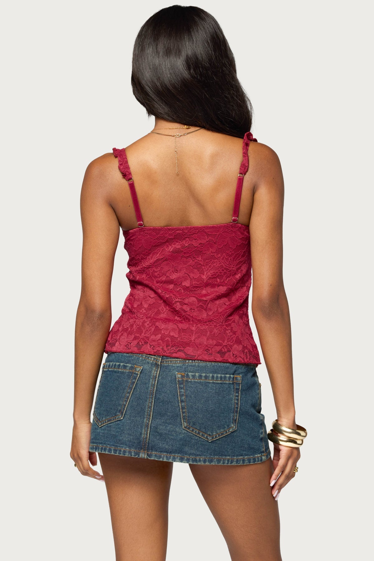 Frankie Lace Babydoll Tank Top
