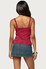 Frankie Lace Babydoll Tank Top