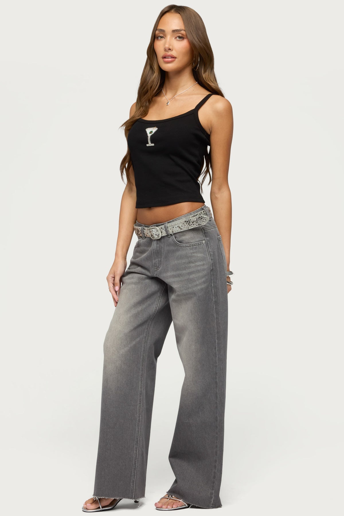 Raelynn Washed Low Rise Baggy Jeans