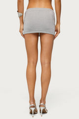 Teagyn Metallic Knit Mini Skort