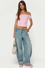 Mack Studded Off Shoulder Top