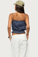Tohar Keyhole Tie Front Top