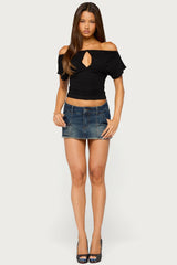 Hecate Off Shoulder Keyhole Top