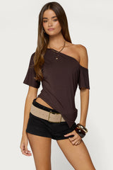 Elori Asymmetric Off Shoulder Top