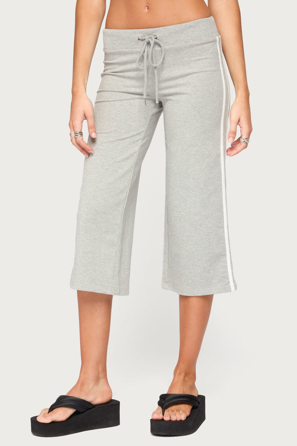 Zanele Side Stripe Capri Joggers